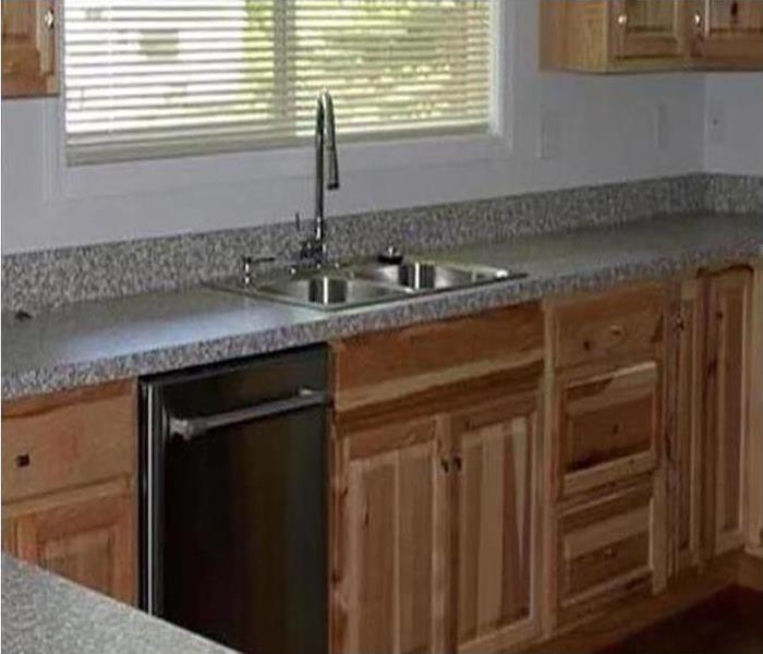 fully restored kitchen after a fire